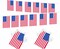 2-Pack USA Mini Flag Banner – 60-Foot String with 40 Small Hanging American Flags for 4th of July, Independence Day, and Memorial Day Decorations